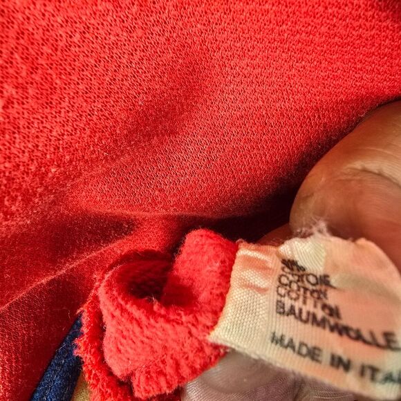 Vintage 80s Sport Promotion Center Italian Made Colorblock Sweatshirt EU 50 US L - Picture 8 of 8